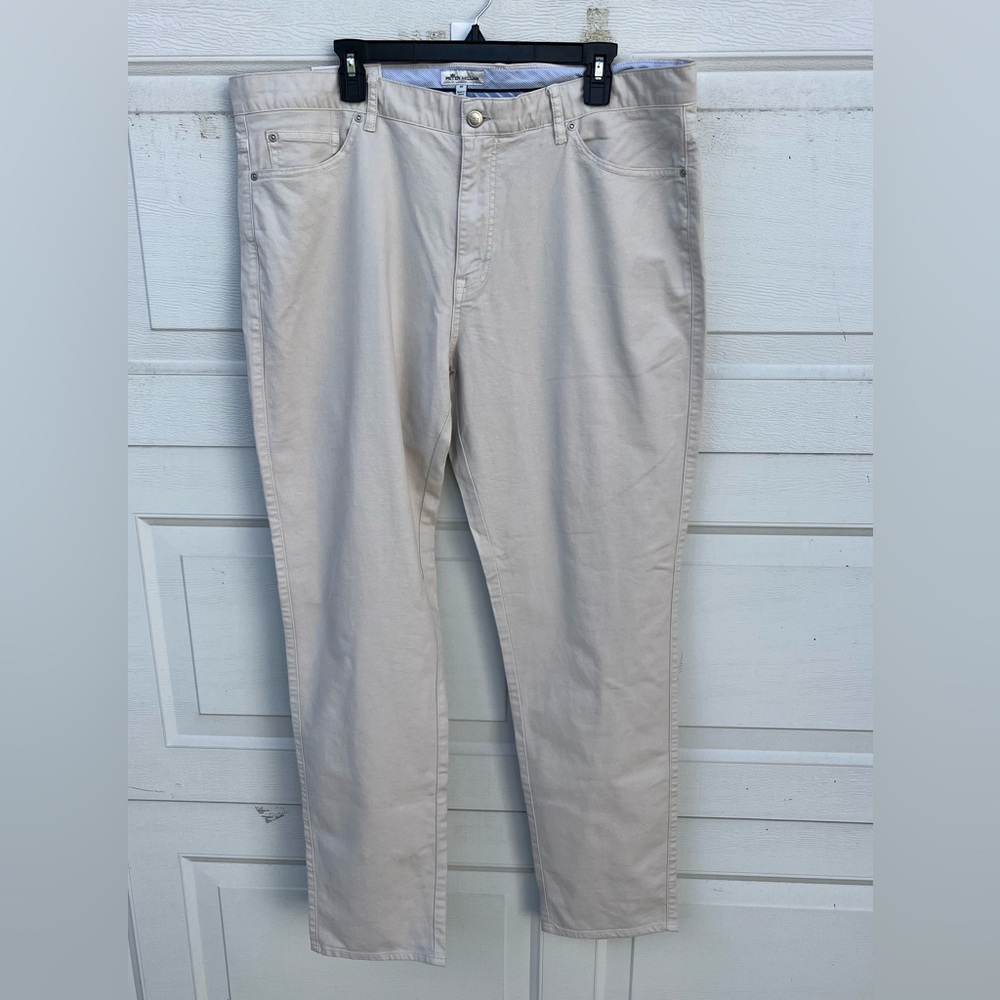 Men's Peter Millar Crown Vintage Canvas Pants beige size 40
